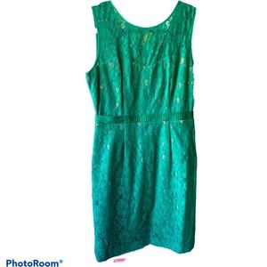 BCBG Green Cocktail Dress